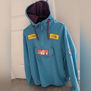 The North Face Trans Antarctica Expedition Teal Blue Hoodie Pullover